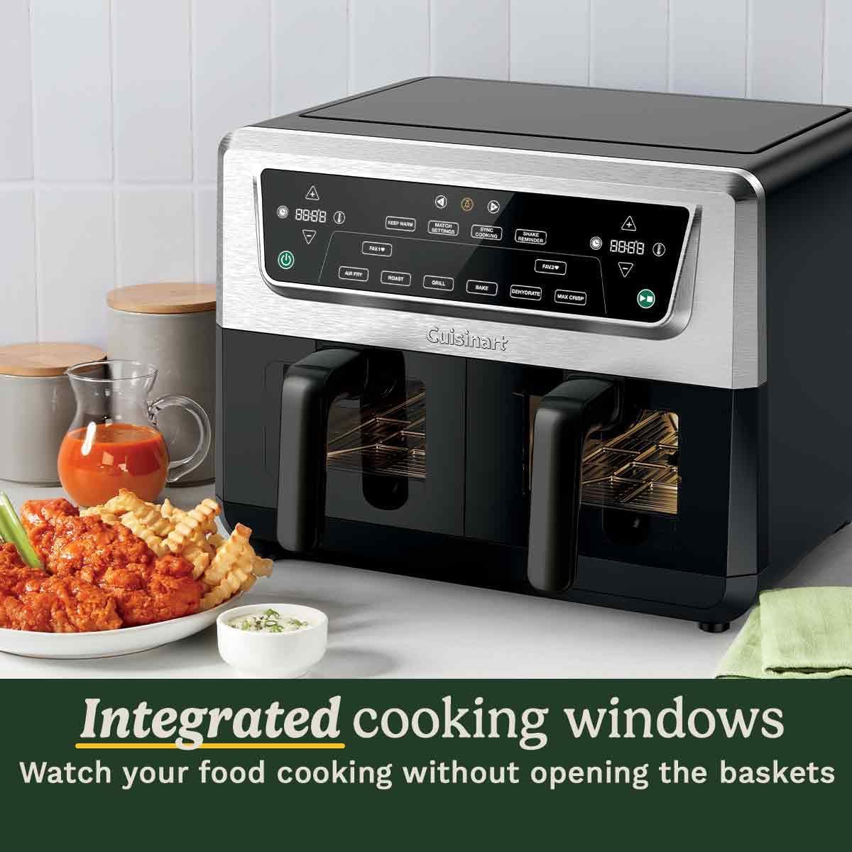 Cuisinart XXL Dual-Zone Air Fryer — PFAS-Free, 2 × 5.2L, 7 Cooking Modes