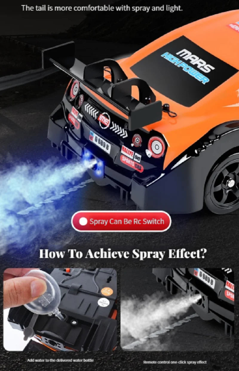 AE86 1: 16 Racing Drift CAR with Remote Control Toys RC Car Drift High-Speed Race Spray 4WD 2.4G Electric Sports Vehicle Gifts
