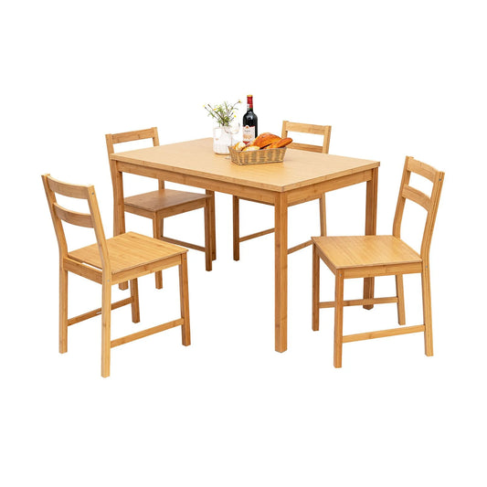 Pieces Dining Room Set with Non-Slip Foot Pads