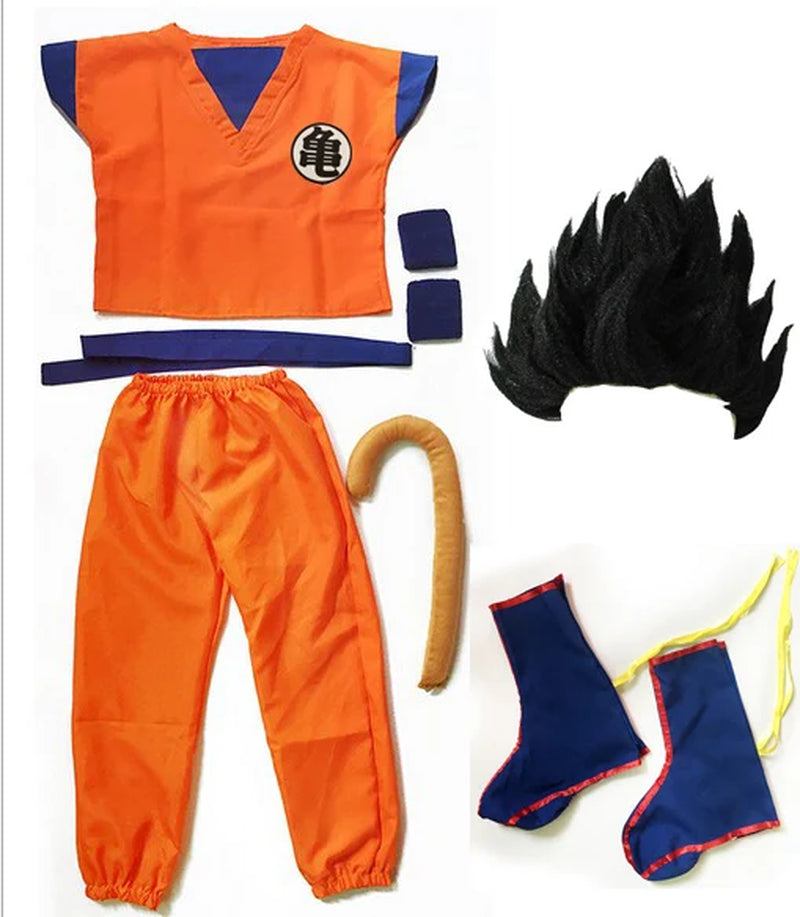 Dragon Clothes Suit Cosplay Costumes Top/Pant/Belt/Tail/Wrister/Wig/Shoes Adult&Kids Halloween Costume