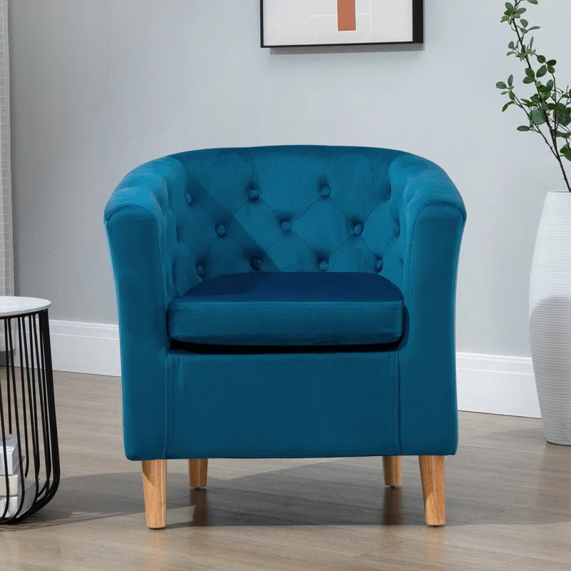 Tarbes Velvet Barrel Chair