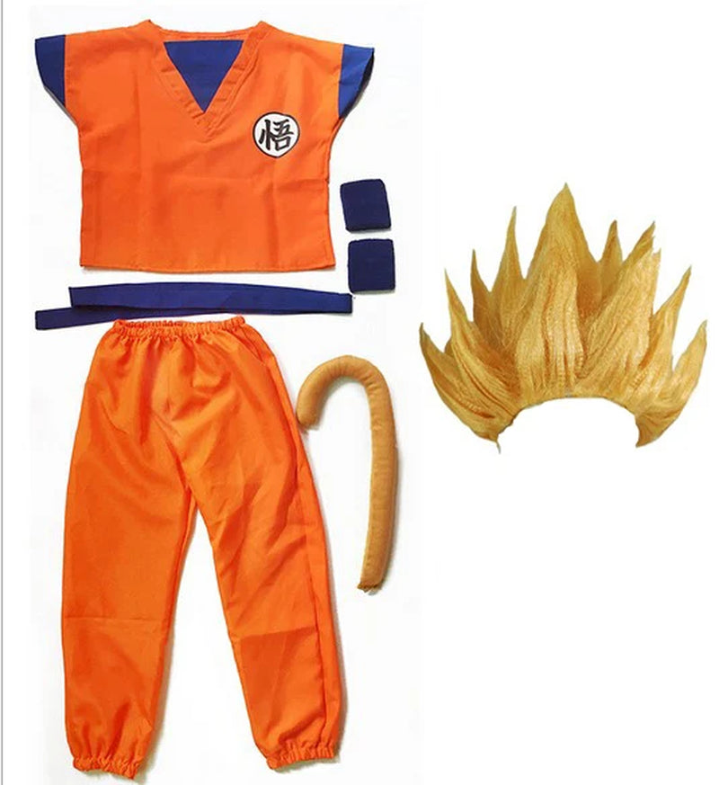 Dragon Clothes Suit Cosplay Costumes Top/Pant/Belt/Tail/Wrister/Wig/Shoes Adult&Kids Halloween Costume