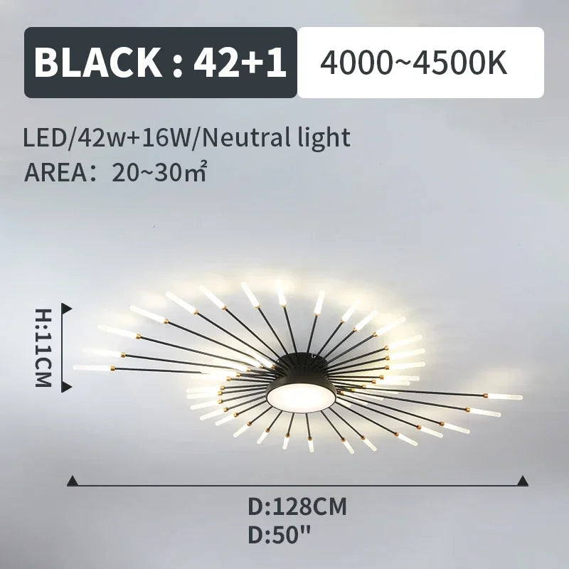 Led Ceiling Chandelier Lamp Indoor Lighting for Living Room Bedroom Home Decoration Kitchen Dining Table Light