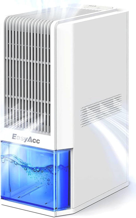 EasyAcc Q22 Bathroom Dehumidifier — 1300ml/Day, Ultra Quiet, 2L Tank