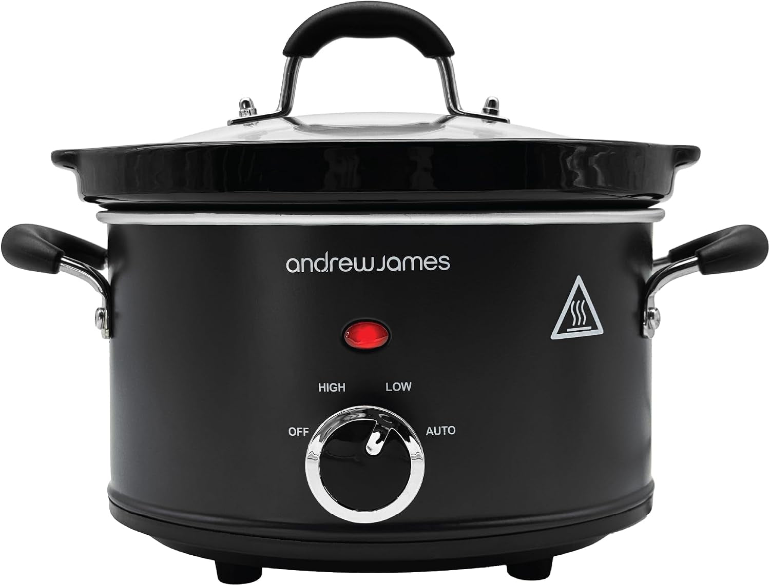 1.5L Slow Cooker - Roast-To-Rest – Compact Small Slow Cooker for 1–2 People with Oven-Proof Ceramic Pot, Easy-Clean Design, 3 Heat Settings & Glass Lid