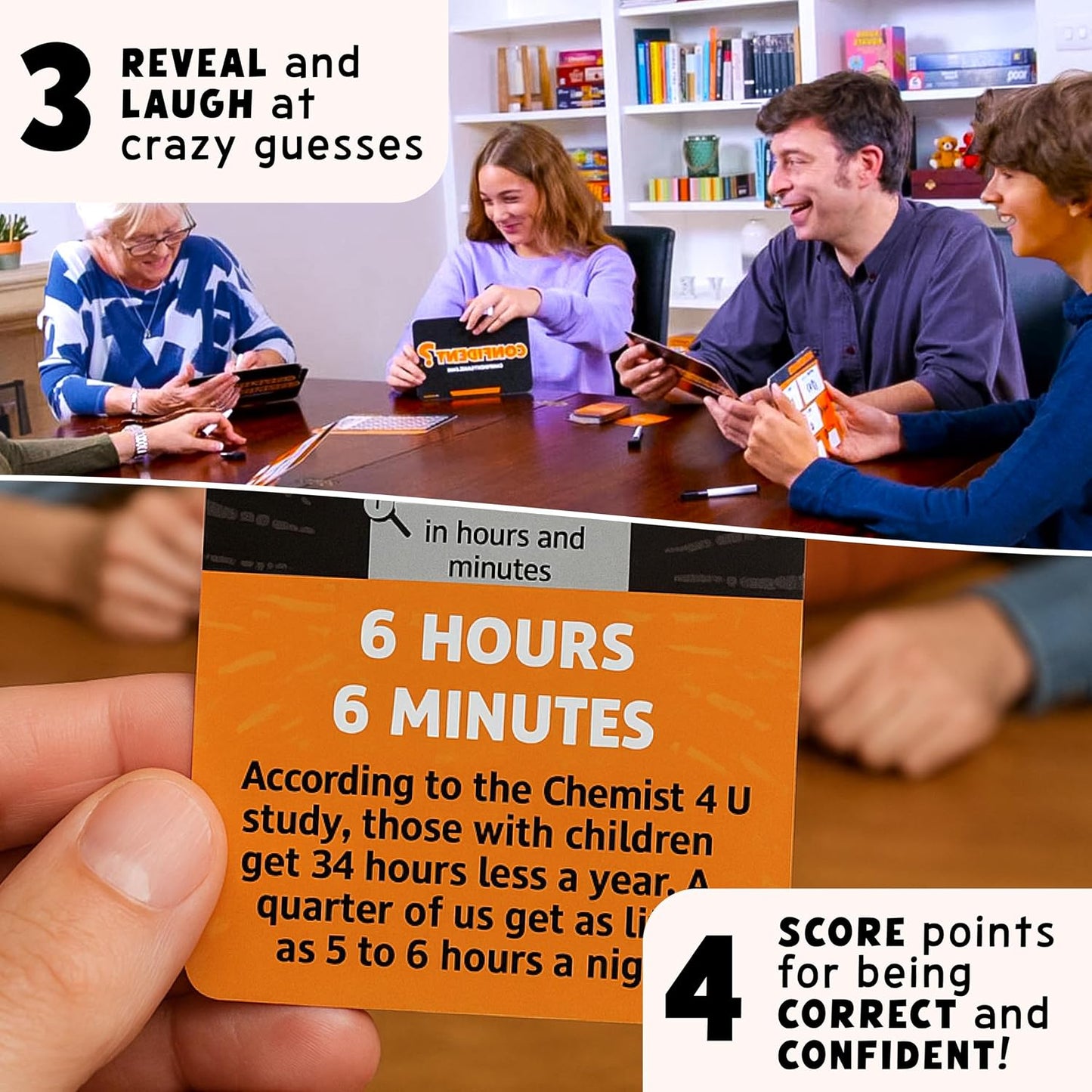 CONFIDENT? Board Game | the Smash Hit Guessing Game | 2-8 Players, Ages 10+ | Best Board Game for Families, Adults, Teens, Kids | Award-Winning Trivia Quiz Game | Enjoyed by Couples and Even Large Groups