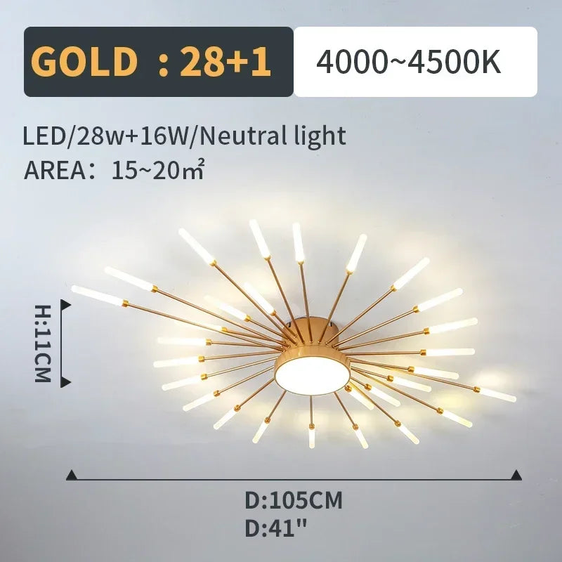 Led Ceiling Chandelier Lamp Indoor Lighting for Living Room Bedroom Home Decoration Kitchen Dining Table Light