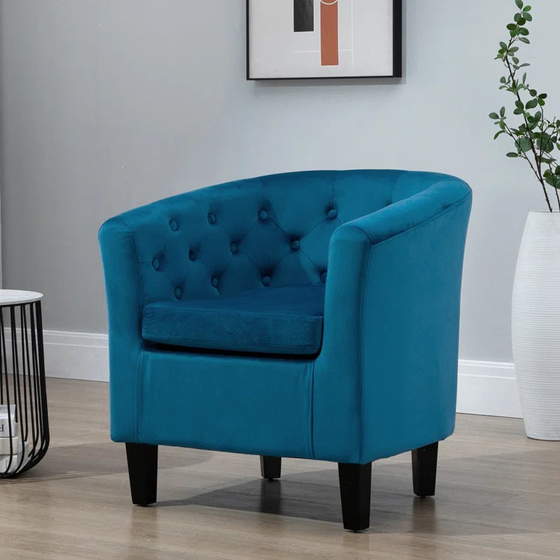 Tarbes Velvet Barrel Chair