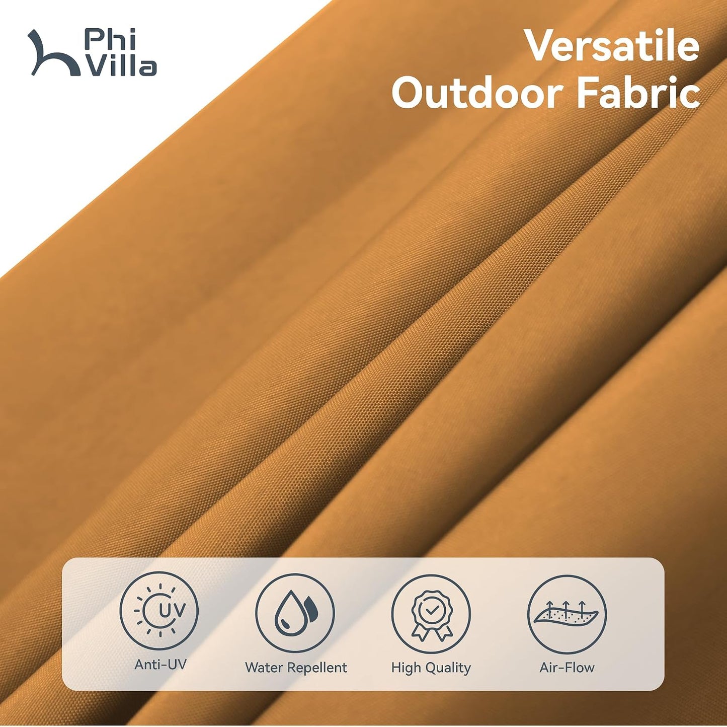 2.7X4.5M Garden Parasol Umbrella for Sun Protection with Base Included and Crank Patio Outdoor Waterproof Umbrella