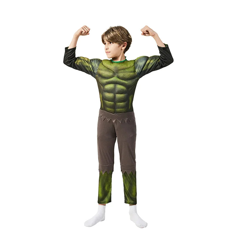 2021 New Hulk Costumes for Kids/ Fancy Dress/Halloween Carnival Party Cosplay Boy Kids Clothing Decorations Supplies Costumes