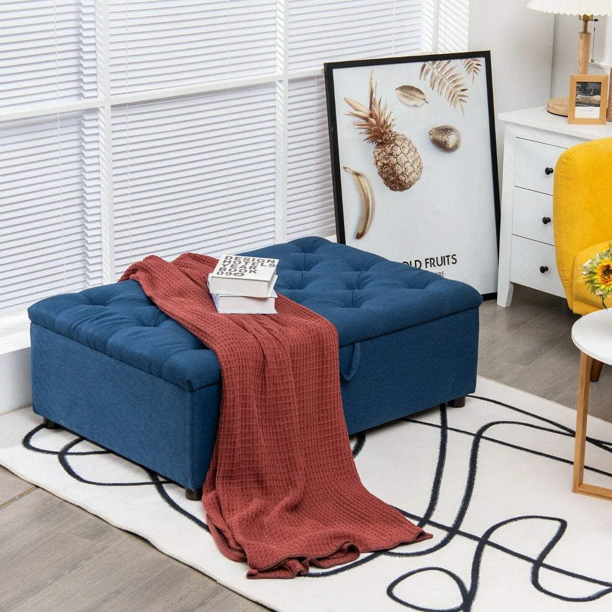 2-In-1 Convertible Sofa Bed with Mattress for Home and Office