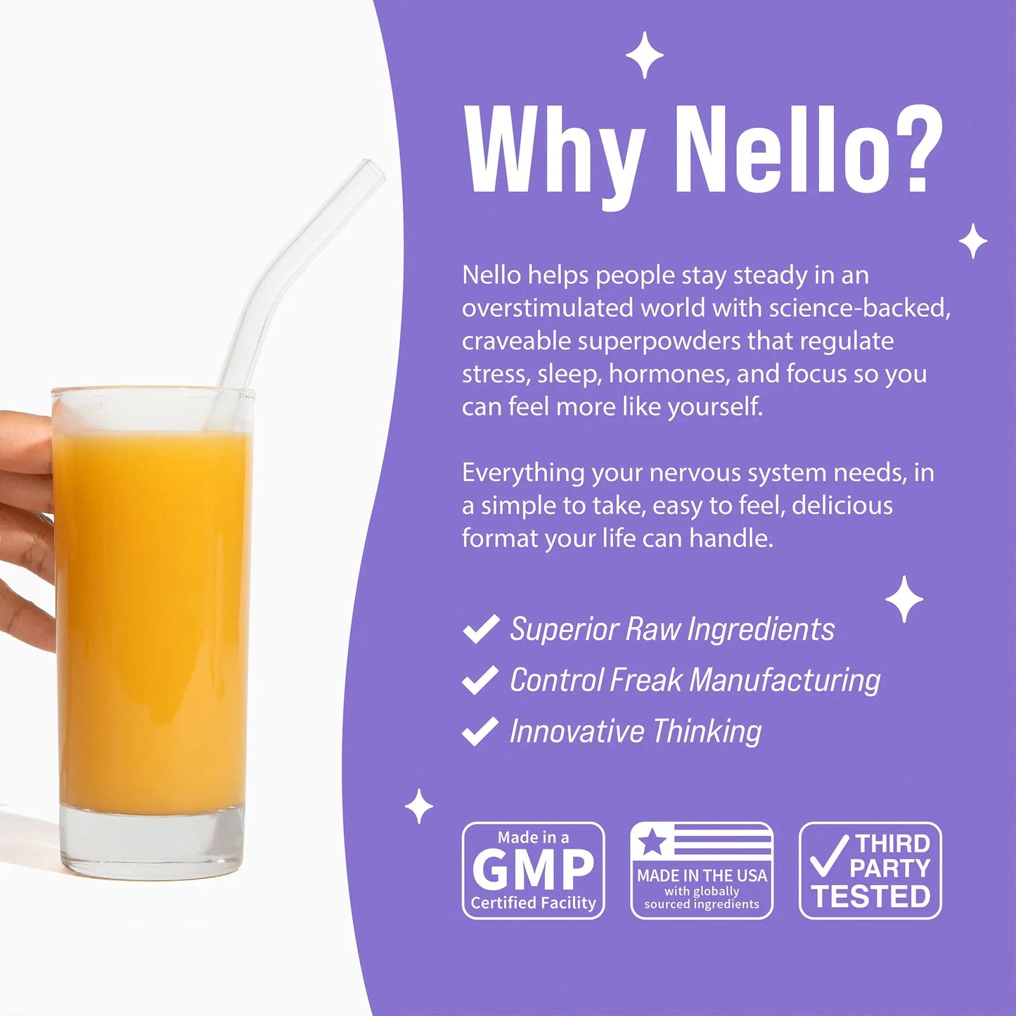 Nello Supersleep Nighttime Sleep Support Drink Mix, 30 Serving Tub, KSM-66 Ashwagandha, Maizinol, L-Glycine, Magnesium Glycinate, Melatonin-Free
