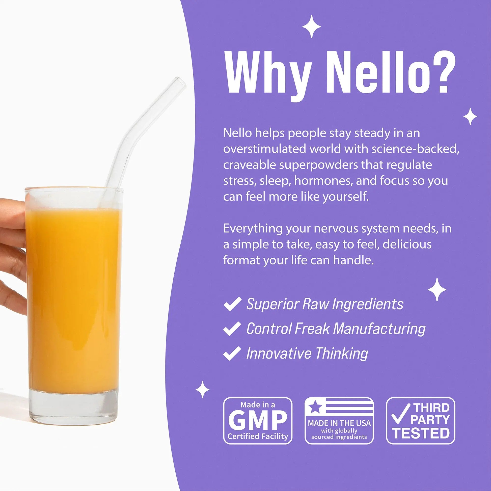 Nello Supersleep Nighttime Sleep Support Drink Mix, 30 Serving Tub, KSM-66 Ashwagandha, Maizinol, L-Glycine, Magnesium Glycinate, Melatonin-Free