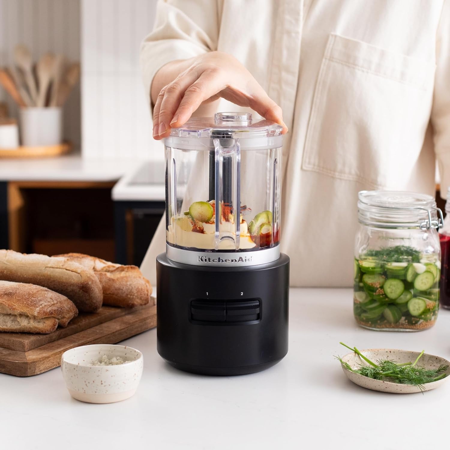 Kitchenaid GO - CORDLESS FOOD CHOPPER without BATTERY - 5KFCR500BM