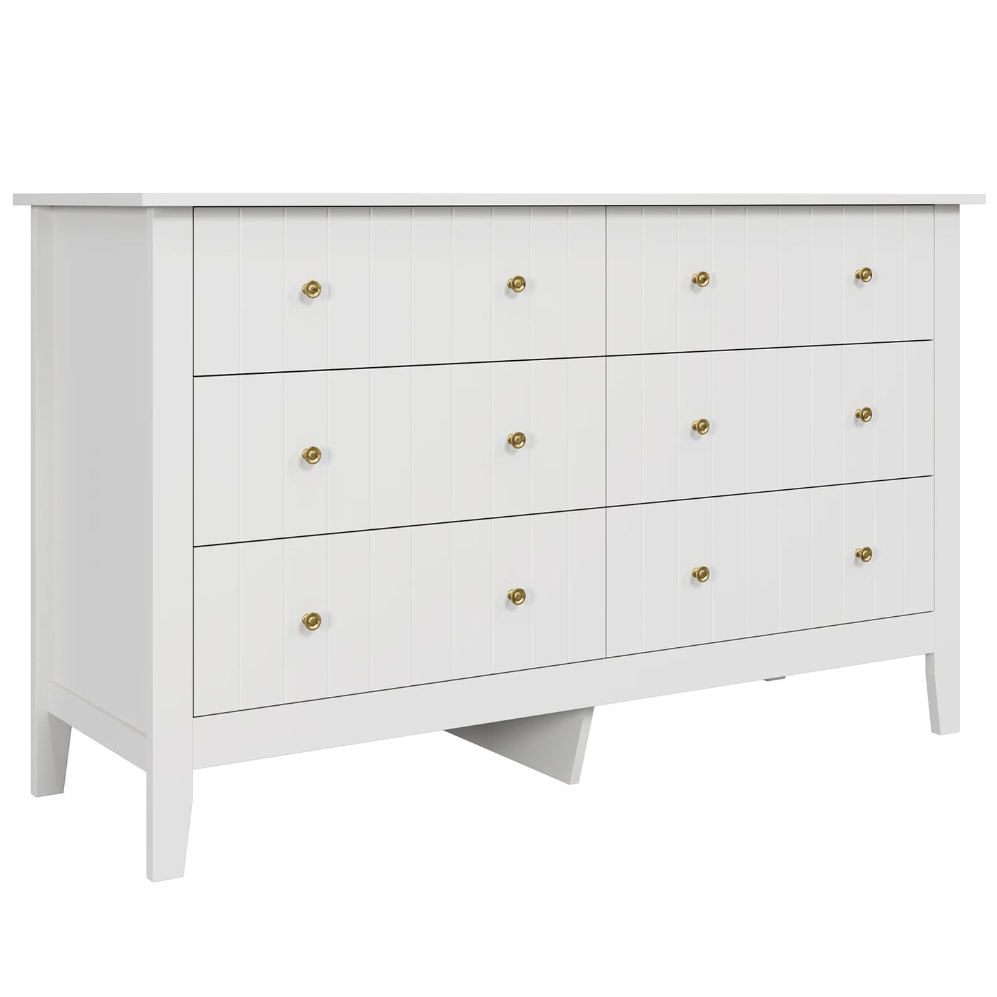Chest of Drawers Bedroom, Tall Chest of Drawers with 6 Drawers, Bedroom Furniture Dresser Storage Cupboard Cabinet Bedroom Dresser, for Dining Room Living Room Hallway 133X45X79.5 Cm Wooden