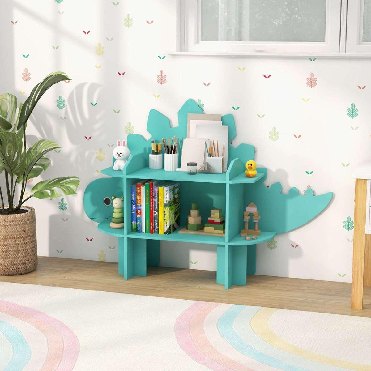 Kids Toy Storage Organizer with Anti-Toppling System for Play Room Nursery Kindergarten