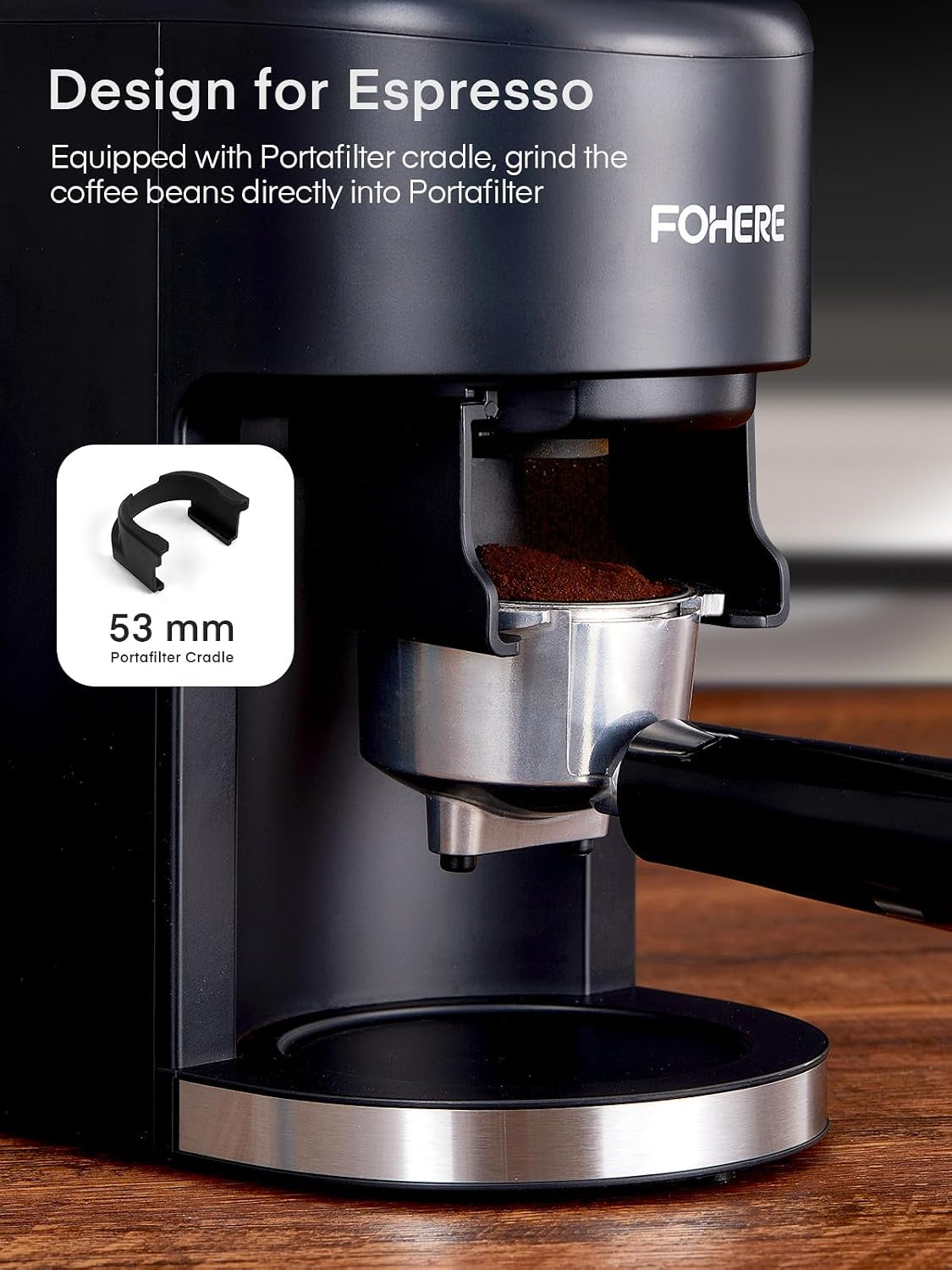 Conical Burr Coffee Grinder Electric, Coffee Bean Grinder with 35 Precise Grind Setting, Adjustable Burr Grinders, Anti-Static Burr Coffee Grinder for Espresso, Drip Coffee, French Press, Black