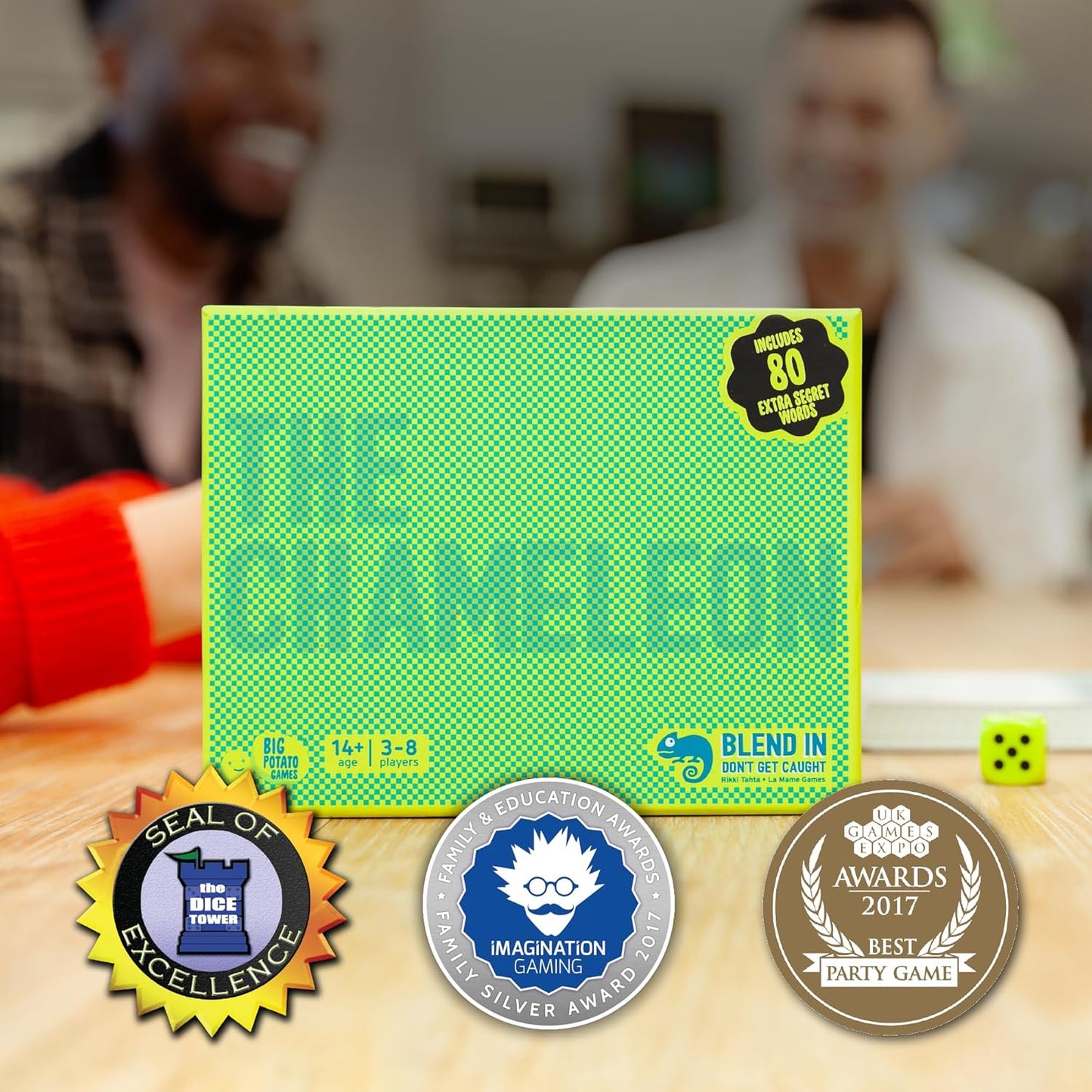 The Chameleon: Find the Traitor | Award-Winning Board Game for Families & Friends for 3-8 Players, with Extra Online Exclusive Content