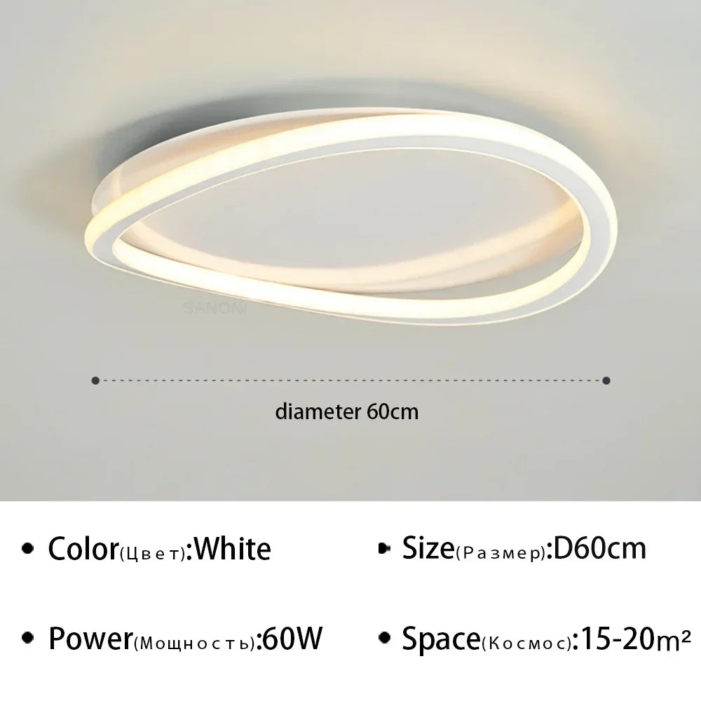 Modern LED Ceiling Chandelier Lamp for Living Dining Room Bedroom Children'S Room Study Hall Home Decor Lighting Fixture Lustre