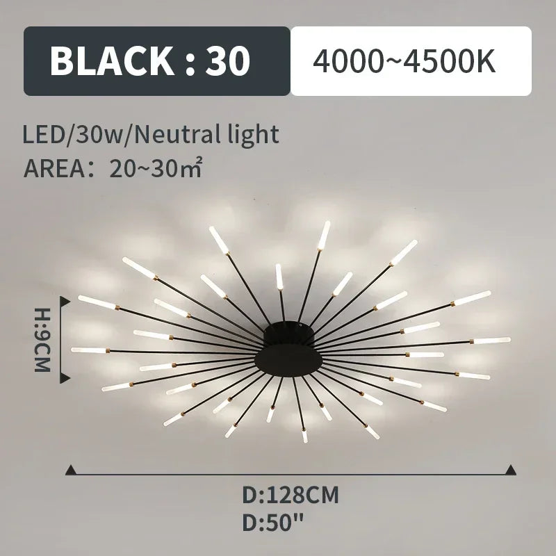 Led Ceiling Chandelier Lamp Indoor Lighting for Living Room Bedroom Home Decoration Kitchen Dining Table Light