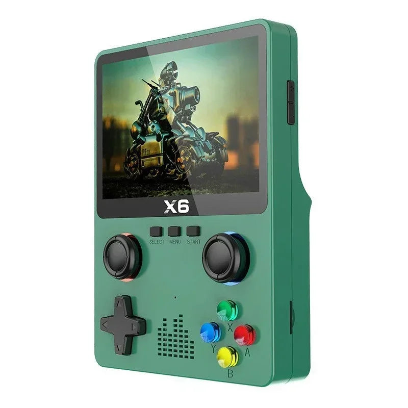 NEW X6 Game Console Retro Video Game Console 3.5'' IPS Screen Portable Handheld Game Player Classic Games Children Gifts