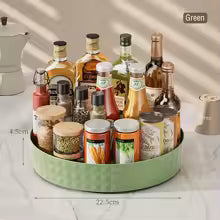 360° Rotating Kitchen Spice Rack & Storage Turntable