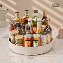 360° Rotating Kitchen Spice Rack & Storage Turntable
