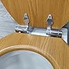 Cambridge Oak Effect Toilet Seat with Soft Close Hinges