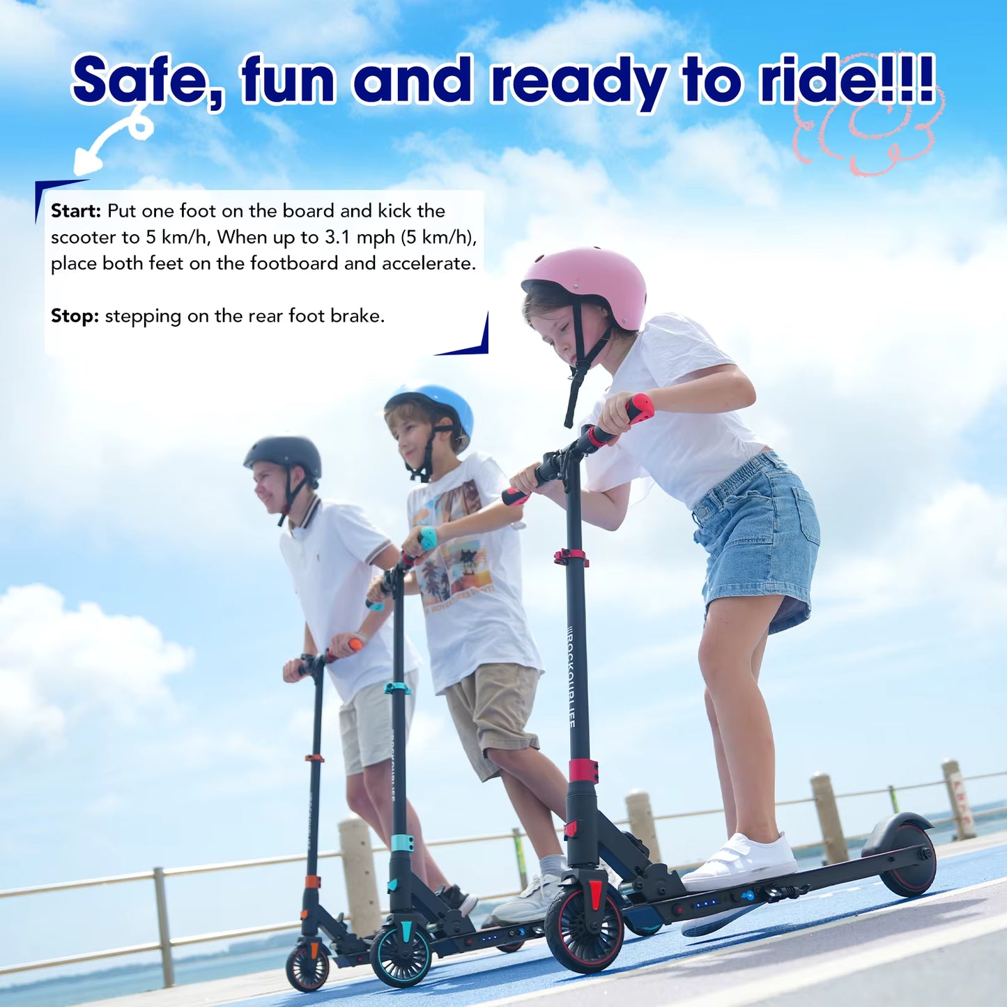 Kids Electric Scooter — Foldable, 250W, Ages 8–16, Max 20km/h