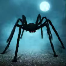 Giant Halloween Spider Decoration — Scary Outdoor & Indoor Prop for Yard, Lawn, Garden & Haunted House